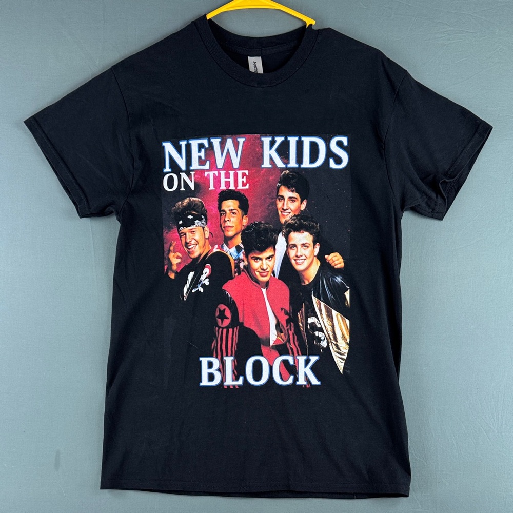 New Kids on The Block Black Graphic Tee Shirt